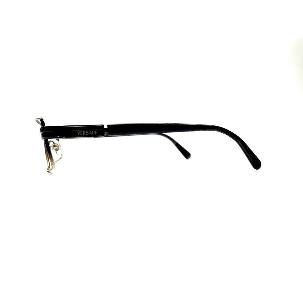 Versace Black Silver Ombre Metal Rectangular Glasses MOD 54 17 135